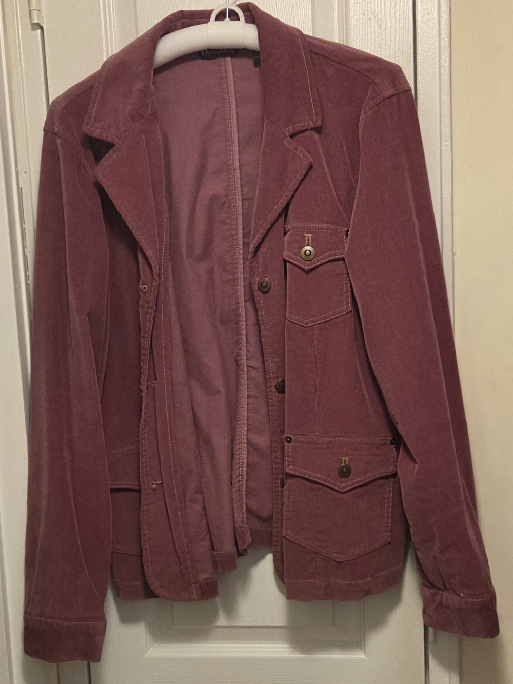 Denim&Co Mauve Utility Jacket
